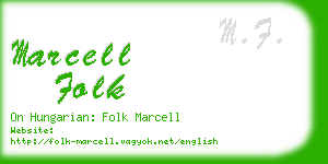 marcell folk business card